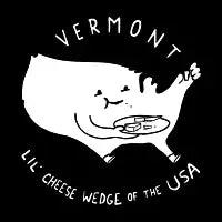 Vermont White Text - design