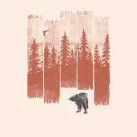 A Bear in the Wild... T-Shirt - design