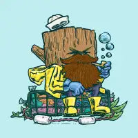 Salty Sea Log T-Shirt - design