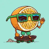 The Orange Skater T-Shirt - design
