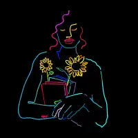 Books With Flowers - design