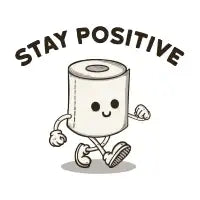 Stay positive - design