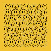 Distorted Dizzy Smiley Pattern - design