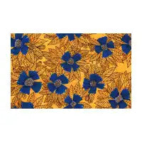 Blue flowers mask - design
