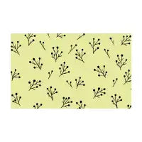 Face mask botanical pattern yellow - design