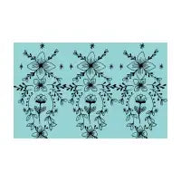 Flower mask pale blue - design