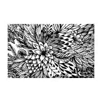Flowers pattern face mask - design