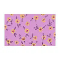 Yellow flowers + purple - design