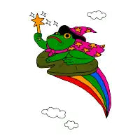 Bog the Wizard Frog - design