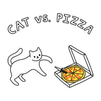 CAT vs. PIZZA - design