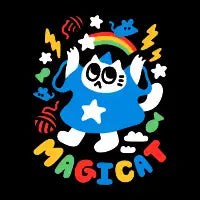 Colorful Magicat - design