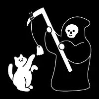 Ghost on a String Cat Toy - design