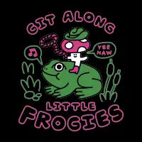 Git Along Little Frogies - design