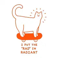 Radiantly Rad Cat - design