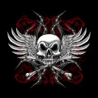 Winged Skull - design