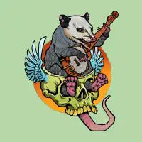 Banjo Possum T-Shirt - design