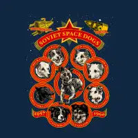 Soviet Space Dogs • Back Print • English Text - design