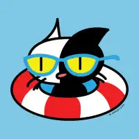 Odd Carl on His Beach Tube - design