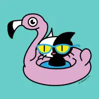Odd Carl on his Flamingo Floater - design