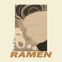 Halftone Ramen with Katakana - design