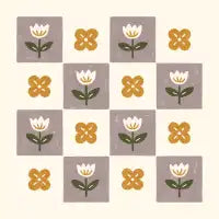 Checkerboard Flowers - design