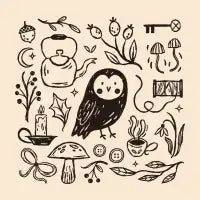 Cozy Woodland Owl - design