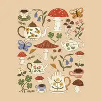 Teapots and Toadstools - design