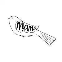 MamaBird Outline - design