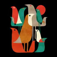 Flock of Birds (Black Variant) - design