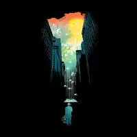 I Want My Blue Sky (Black Variant) - design