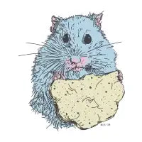 Blue hamster T-Shirt - design