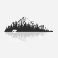 Alone In The Mountains - design