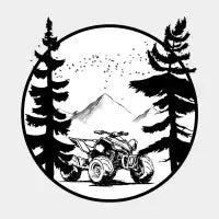 ATV and Quad Bike. Forest ATV - design