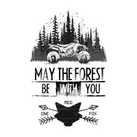ATV and Quad Bike. May The Forest Be With You - design
