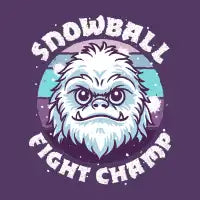 Snowball Fight Champ T-Shirt - design