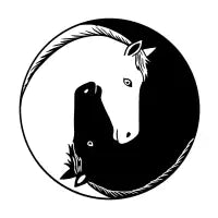 Horse Yin Yang T-Shirt - design
