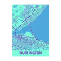 Burlington - Canada Galaxy City Map - design