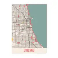 Chicago - Illinois Chalk City Map - design