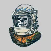 Skull Astronaut - design