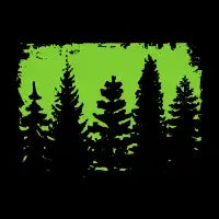 Artsy Forest Silhouette Drawing - design