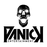 Black Skull over Logo - design