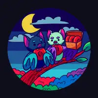 Midnight Bat Out - design