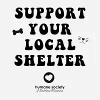 Support Your Local Shelter (Black Print) - design