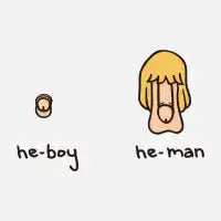 Becoming A He-Man - design