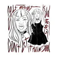 Self doubt PRINT - design