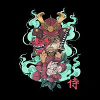 Samurai Cat - design