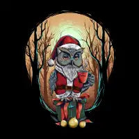 Santa Owl - design