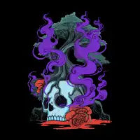 Skull and Tree - design