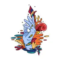 Abstract hand - design