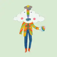 Mr. Cloud with Coffee - design